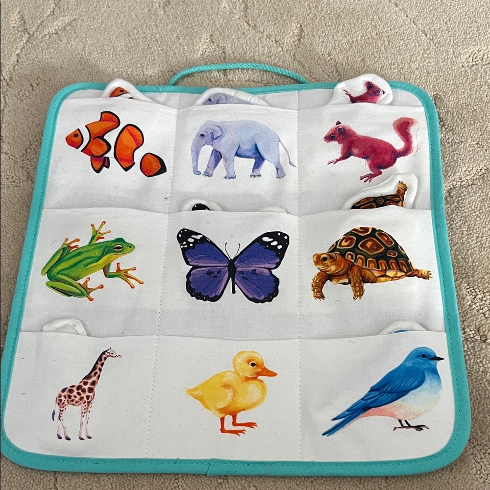 Lovevery Quilted Critter Pockets from Play Kit - Picture 2 of 7